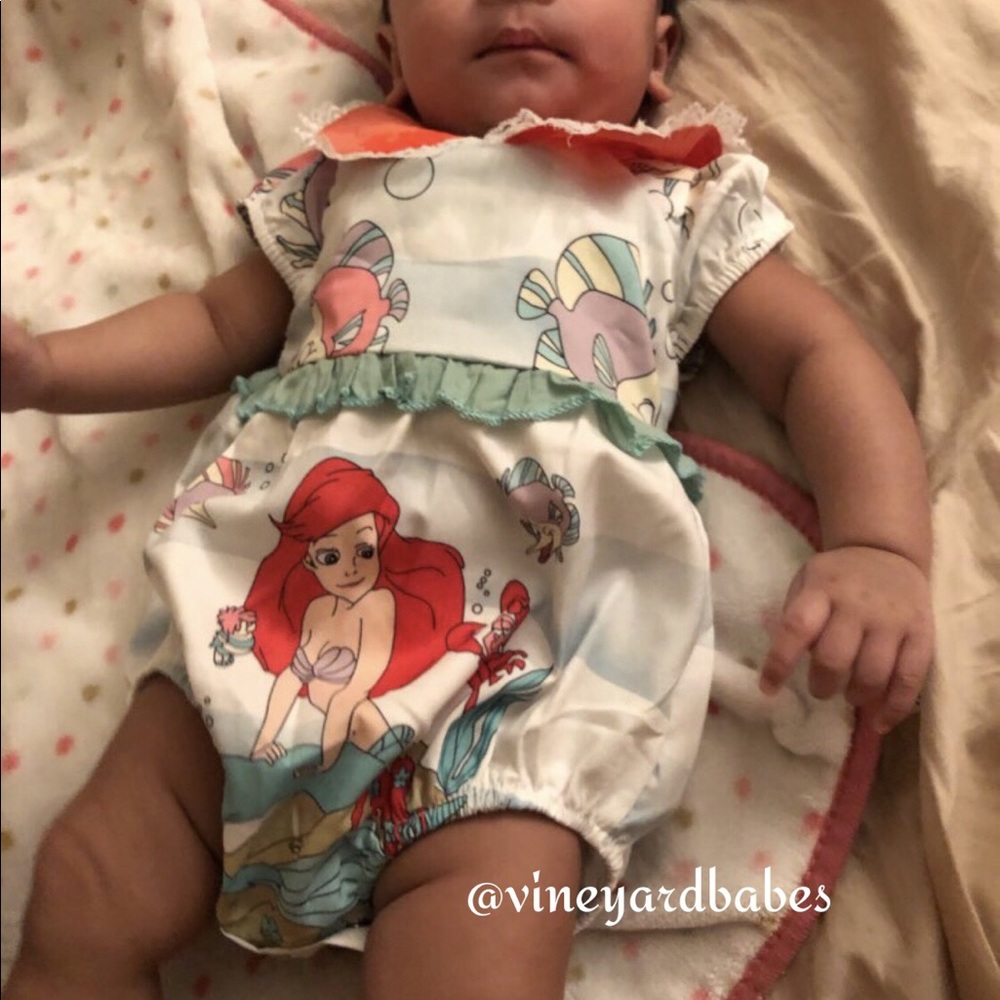 ❤️Sold❤️Little Mermaid One Piece Girl’s romper